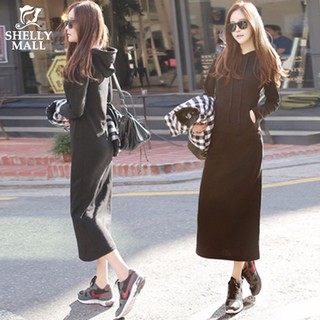 Đầm hoodie dài tay thời trang thu đông 2019
