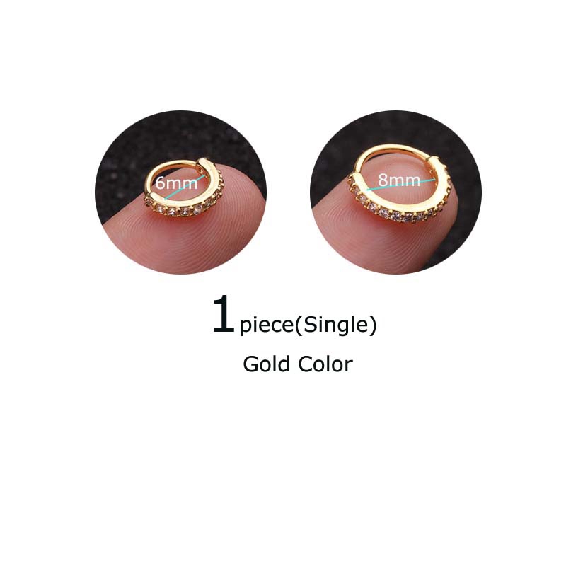 Khuyên xỏ cơ thể 20g 6-10mm nhiều màu sắc thời trang