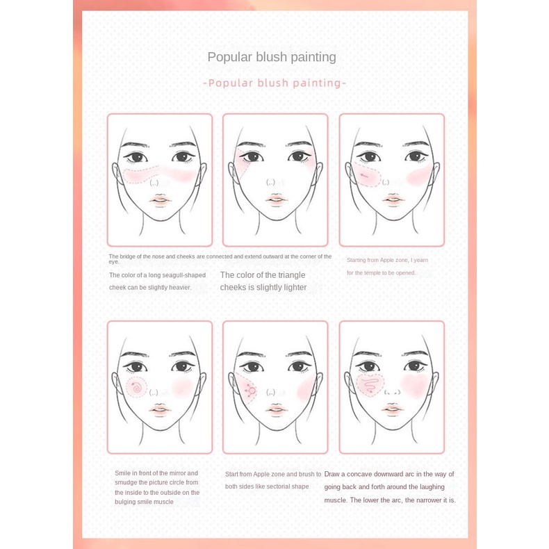 Phấn Má Hồng Trang Điểm Lâu Trôi Không Thấm Nước Và Mồ Hôi Không Bị Nhòe 4 Màu Tùy Chọn