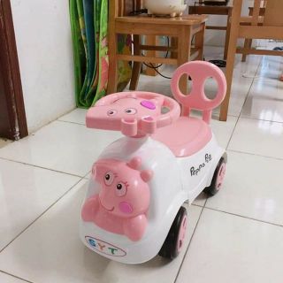 Xe lắc bơi chòi chân Heo Peppapig cho bé