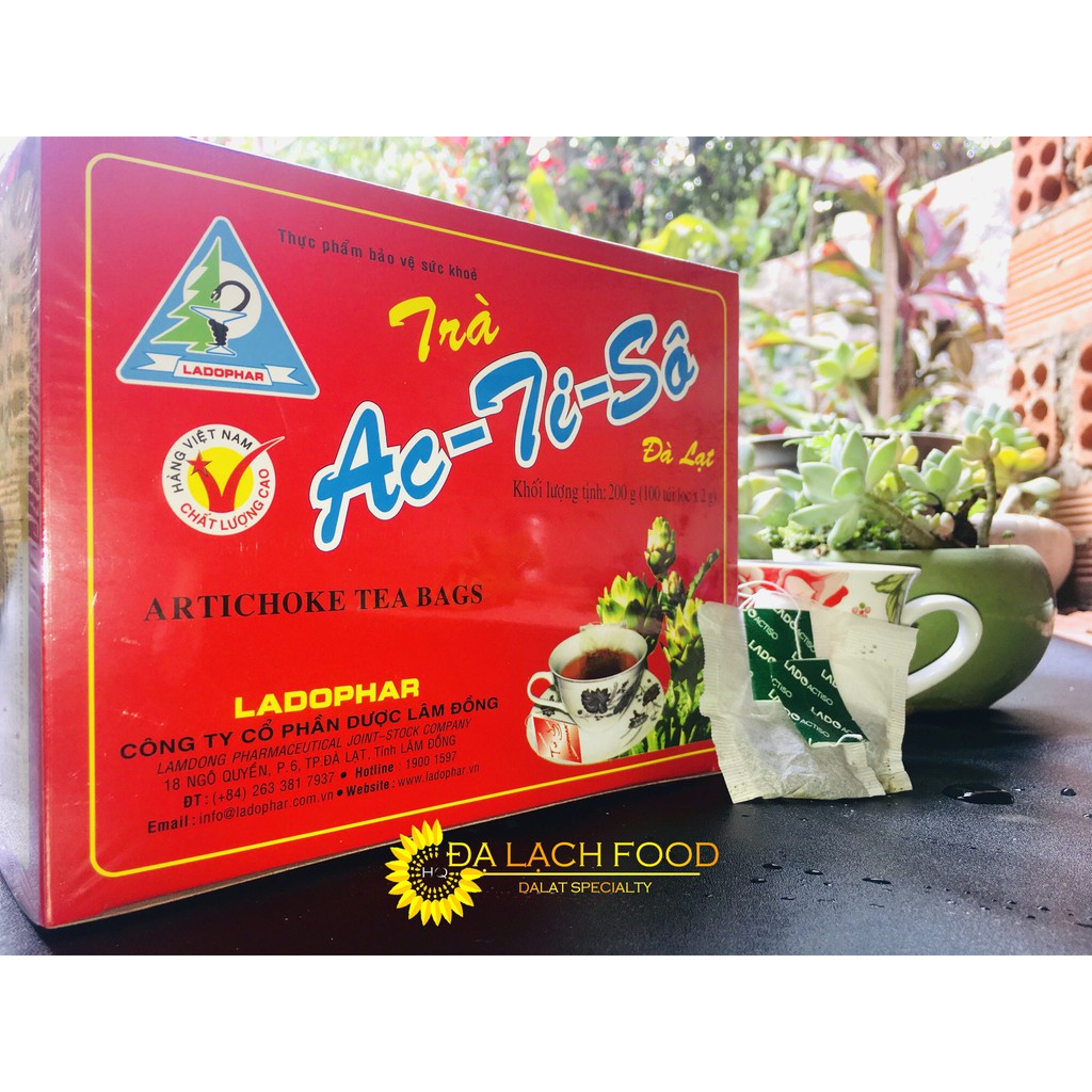 Trà Atiso Ladophar hộp 100 túi lọc - Đặc Sản Đà Lạt/ Đạ Lạch Food