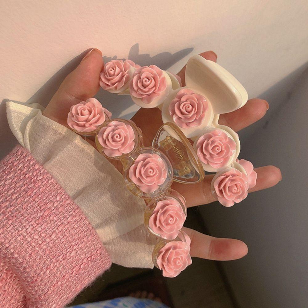 Kẹp Tóc Càng Cua Lớn Hình Cá Mập Màu Hồng Ngọt Ngào Cho Nữ