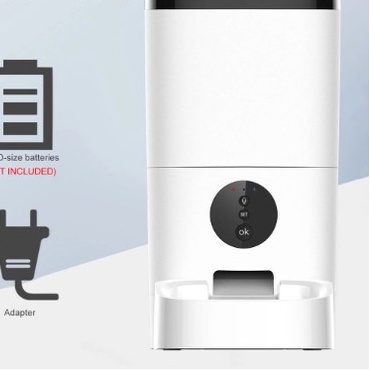 Máy cho chó mèo ăn tự động 6l có dùng app Tuya Smart và gọi camera âm thanh thoại- máy nhả hạt cho mèo tự động