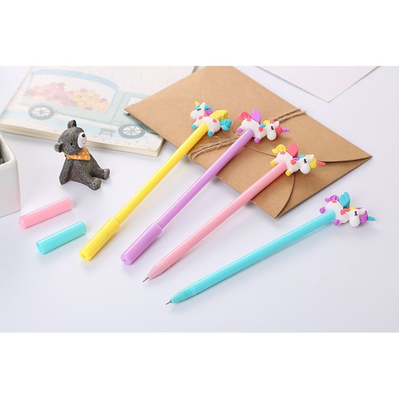 Bút Gel Nước Mực Đen Ngựa Unicorn H72