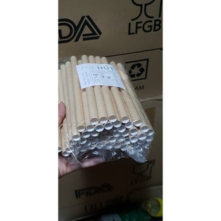 100 Ống hút giấy Ø 12 x 197 cm