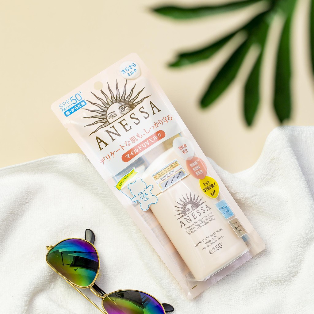 Kem Chống Nắng Anessa Perfect UV Sunscreen Mild Milk SPF 50+PA++++ (60ml)