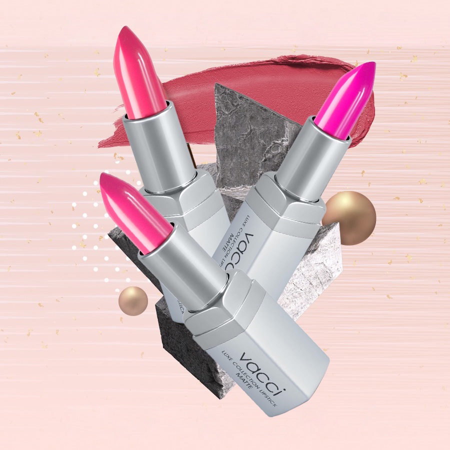 Son Lì Lâu Trôi Dưỡng Môi Cao Cấp Vacci Matte Lipstick - Lâu trôi, lên màu chuẩn, dưỡng môi