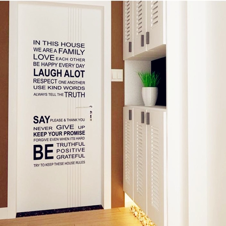 Decal dán tường chữ trang trí