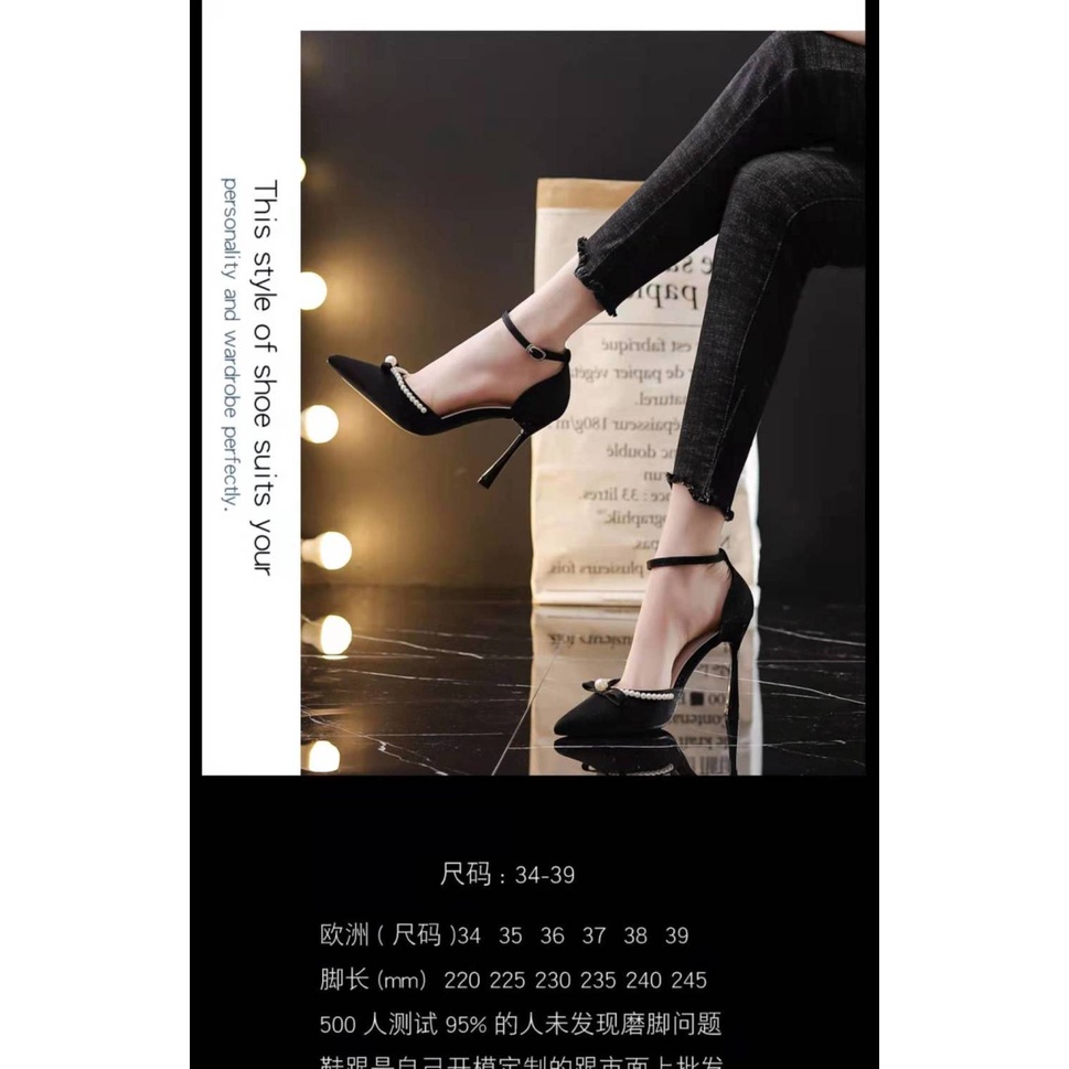 Giày Cao Gót Mũi Nhọn Phong Cách Mới Cho Nữ