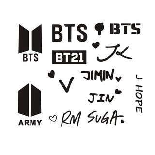 Sticker Hologram BTS (miếng dán phản quang)
