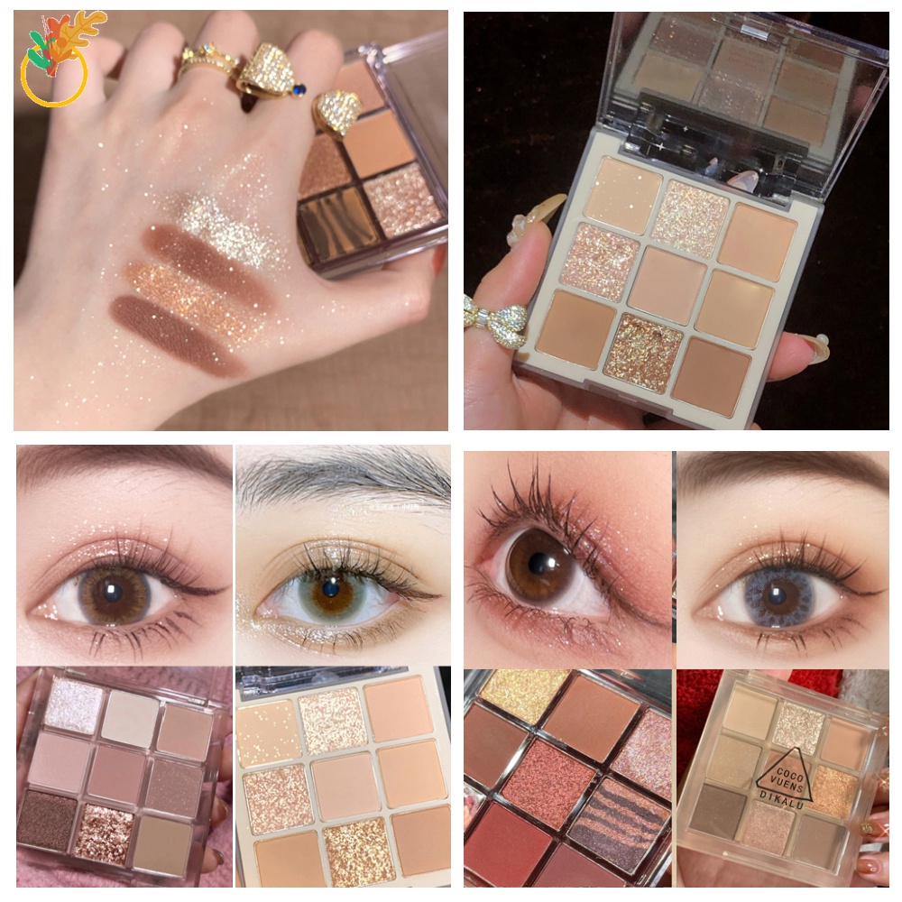 [Hàng mới về] Bảng phấn mắt màu lì và ánh ngọc trai lấp lánh trang điểm hàng ngày