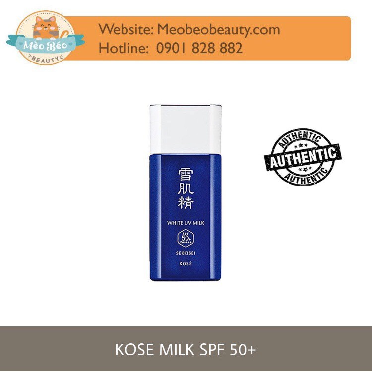 Kem Chống Nắng Dành Cho Da Dầu Kose Sekkisel White UV Milk