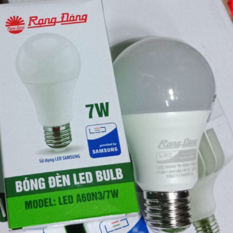 Bóng đèn Rạng Đông 3w,5w,7w,9w,12w chip sámung ánh sáng trắng
