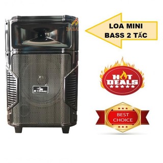 Loa kéo karaoke di động Kiomic K-108 loa kéo bluetooth mini hát karaoke gia đình âm thanh cực hay + Tặng 1 micro