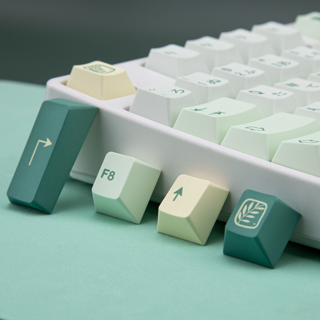 PBT Dye Thăng hoa keycaps Cherry Profile 137 Bố cục ANSI chính cho bàn phím cơ Công tắc Cherry MX