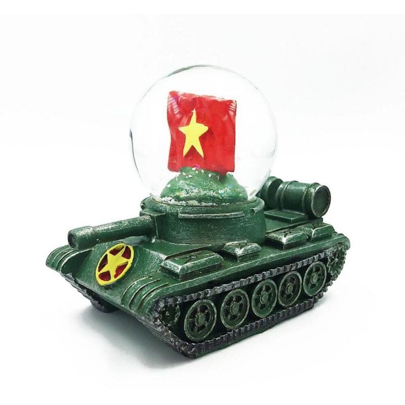Quả Cầu Tuyết Thuỷ Tinh Saigonir - Hình Xe Tăng Việt Nam - Secondhand