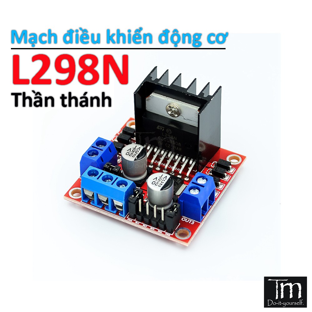 Mạch Điều Khiển Động Cơ L298N Đỏ Loại Tốt