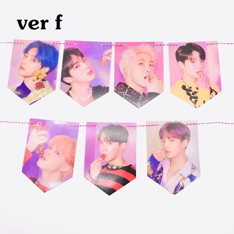 (nhiều mẫu) Combo cờ treo và dây treo tường BTS Persona, Answer, Twice, Blackpink, GOT7, Wanna One