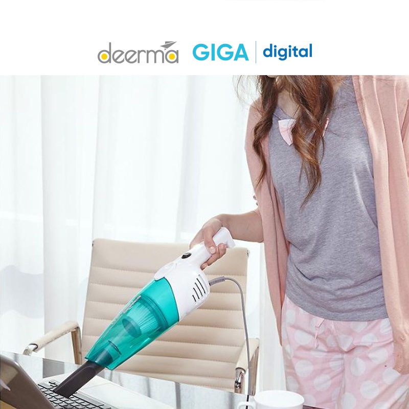 Máy hút bụi cầm tay gia đình Deerma DX118C / DX115C / DX128C -  Công suất 400W - 600W 3 đầu hút, dây 4.5m