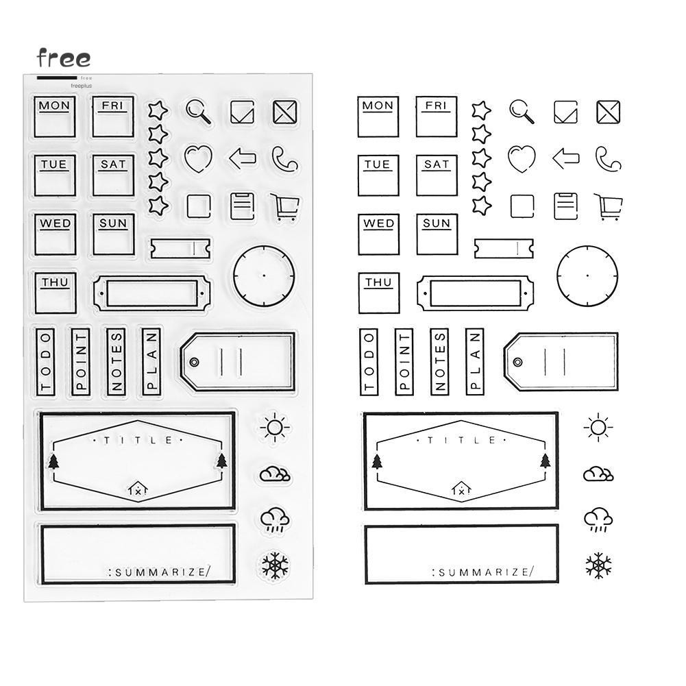Con Dấu Trang Trí Silicone Trong Suốt
