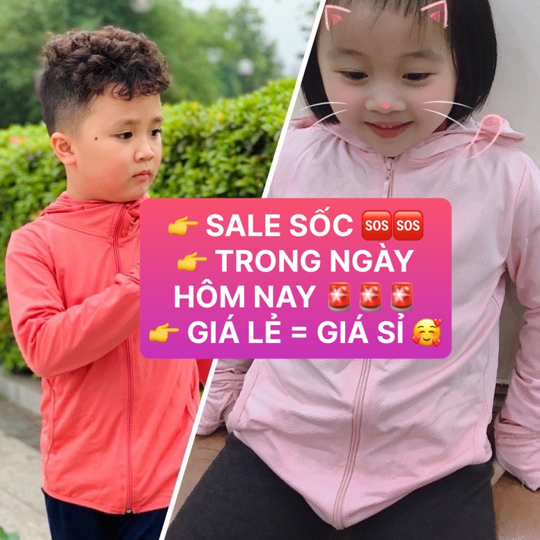 Áo chống nắng cho bé trai bé gái Áo chống nắng trẻ em mùa hè thông hơi chống tia UV tốt