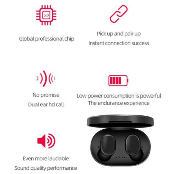 Tai Nghe Bluetooth 5.0 Không Dây A6S Airdots Tws