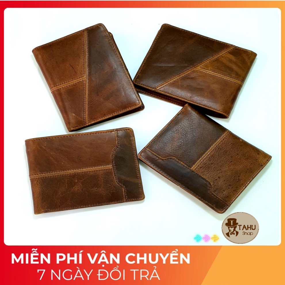 Ví nối - Ví Nam Chất Da Bò ⚡️ Mã TH010 ⚡️Bền Đẹp Dáng Đứng Và Ngang Nhiều Ngăn Chứa, Hàng Thủ Công Sản Xuất Tại Việt Nam