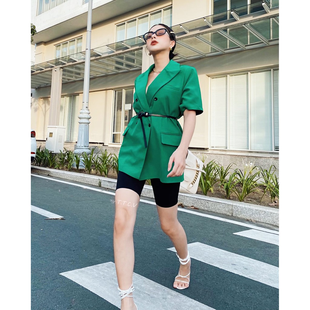 Blazer vest cao cấp phom đứng dáng B75