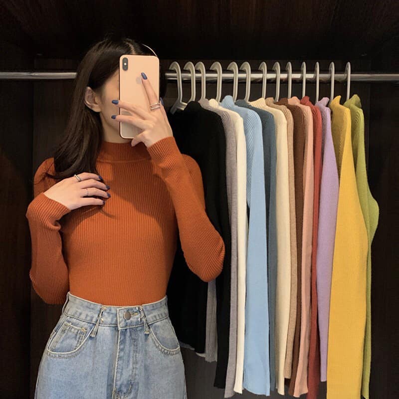 Áo Len Nữ cổ cao 3 phân len lông cừu dày giữ nhiệt Quảng Châu | BigBuy360 - bigbuy360.vn