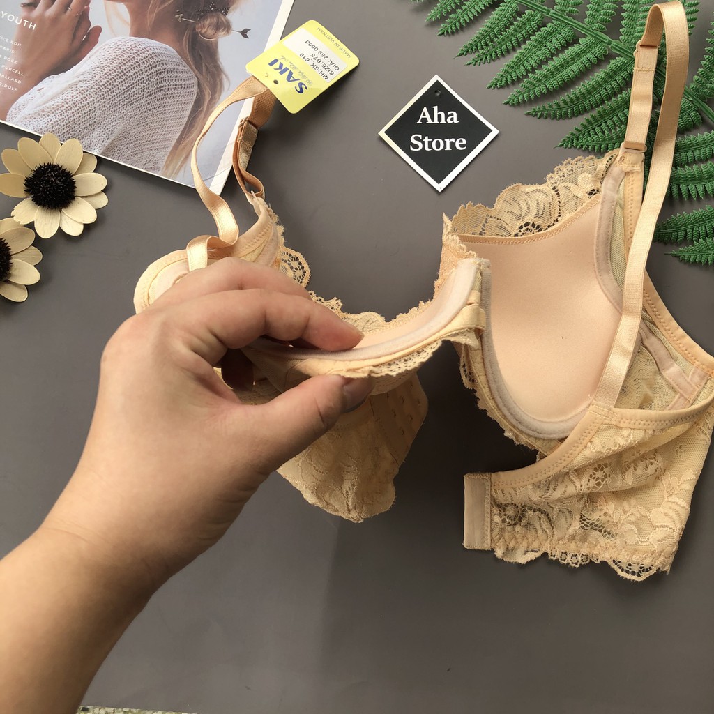 Áo Ngực Ren SaKi Mút Monge Quả Lớn YiOn Underwear SK01