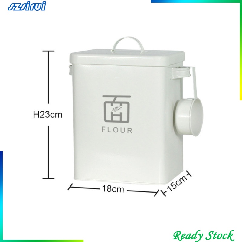 Hộp đựng bột giặt bằng kim loại 6L