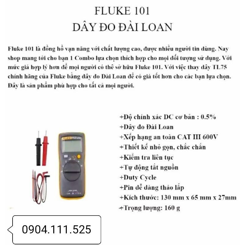 Fluke 101 đồng hồ vạn năng dây đo đài loan