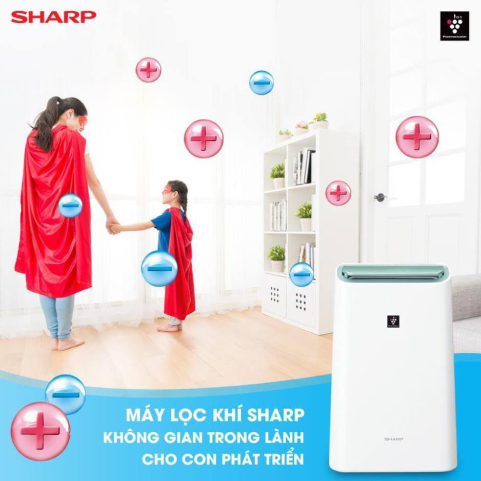 Máy lọc không khí hút ẩm ion Sharp DW-E16FA-W (38m2) - Bảo hành chính hãng 12 Tháng