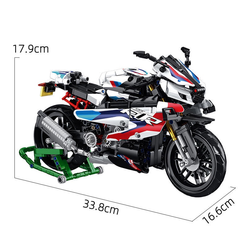 Đồ chơi Lắp ráp Mô hình Panlos 672004 Xe Mô Tô Technic  M1000 RR 912pcs