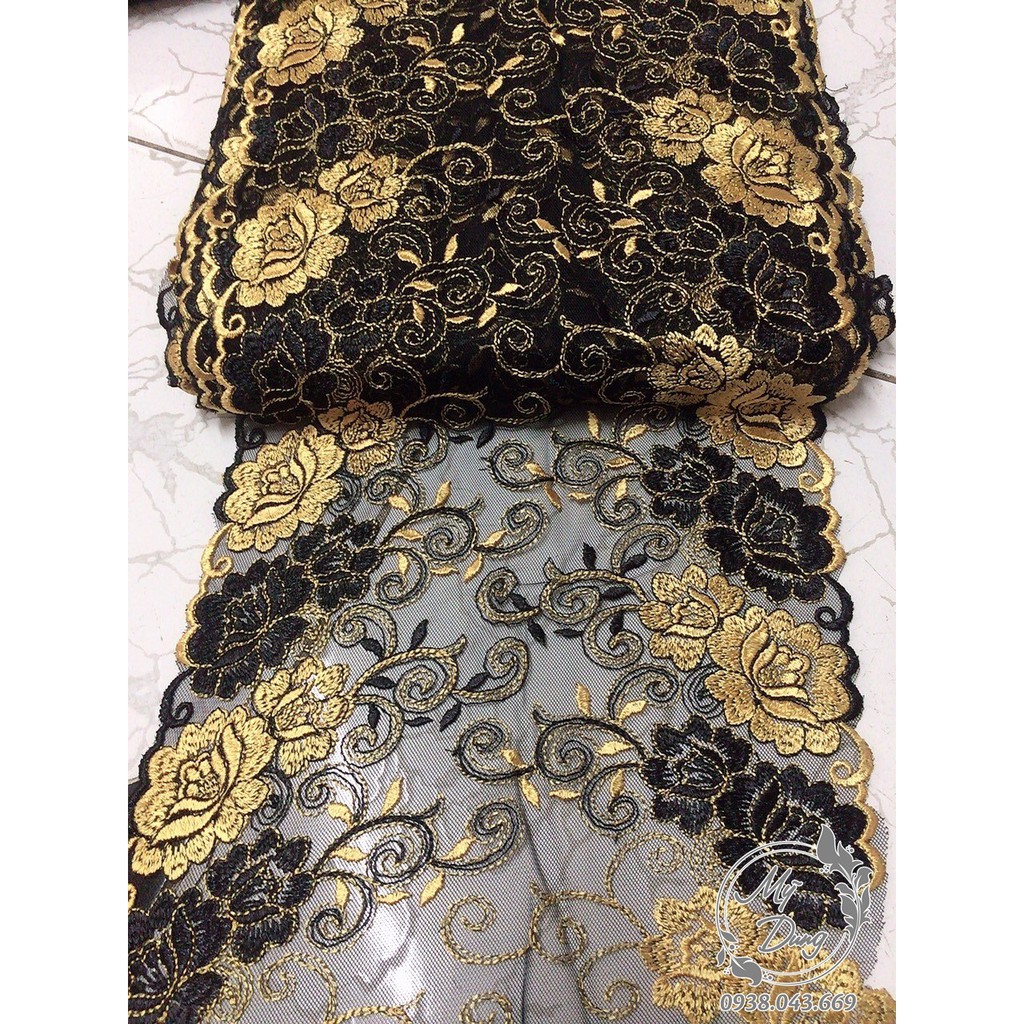 [Nhiều màu] Dây ren Lưới 2 biên 2 màu 24F (Dây dài 13,5 mét) - MS 907792