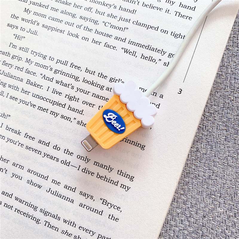 Dụng Cụ Quấn Bảo Vệ Dây Cáp Sạc / Tai Nghe USB Hình Hoạt Hình Dễ Thương