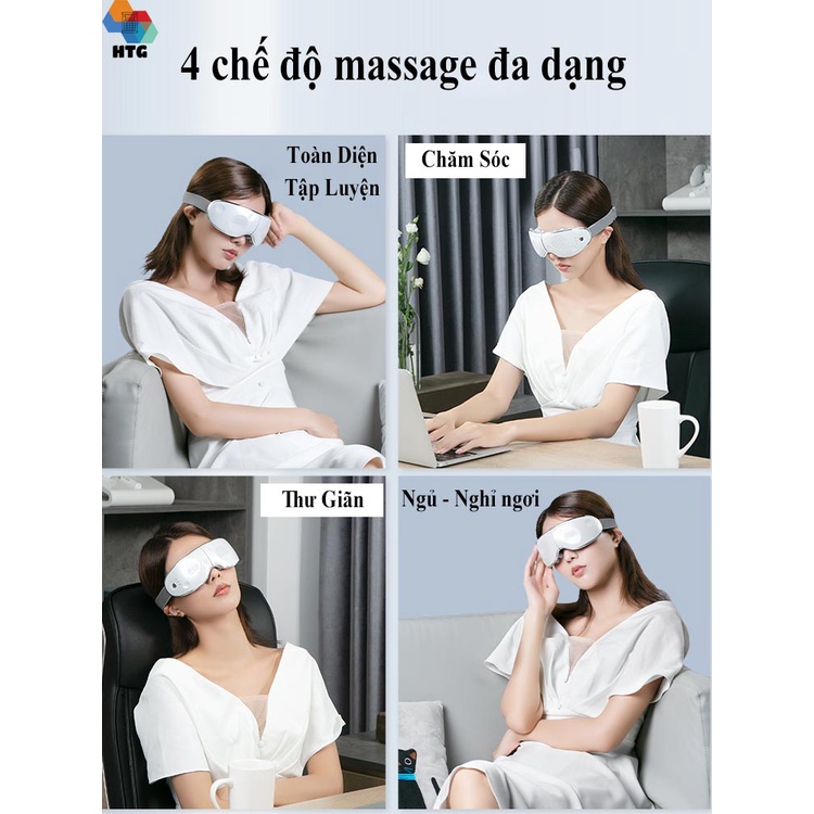 Máy Massage Mắt Xiaomi Youpin Jeeback E9, Phiên Bản Thanh Lịch, Massage Bấm Huyệt đa điểm, kết nối bluetooth