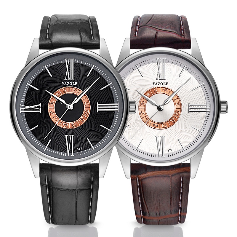 Đồng hồ đeo tay chạy pin thiết kế chòm sao đơn giản phong cách công sở thời trang cho nam