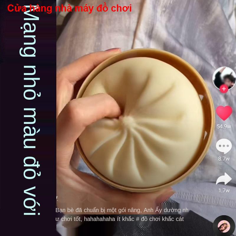 Mô phỏng Douyin big No. Baozi lỗ thông hơi và giải nén đồ tạo tác, chơi người nổi tiếng mạng giả thực phẩm mạo sáng