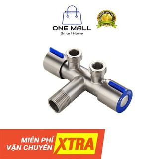 van nước 2 cổng ra, có đầu nối, chất liệu inox 304. Aone Mall