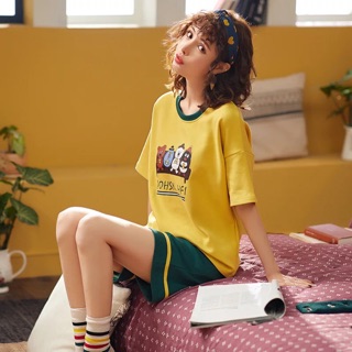 Bộ đồ ngủ ngắn tay cotton - hàng order