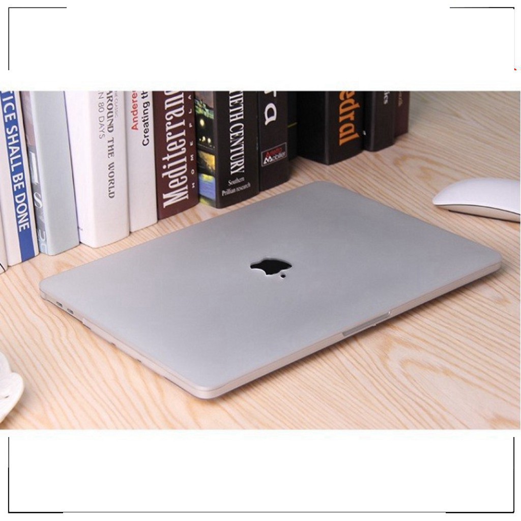 hot  Case Macbook Air 13" ( 2018-2020) model A1932 trắng trong 2 màu (Tặng kèm Nút chống bụi + bộ gãy sạ