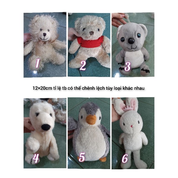 Thú bông loại nhỏ 12×20cm