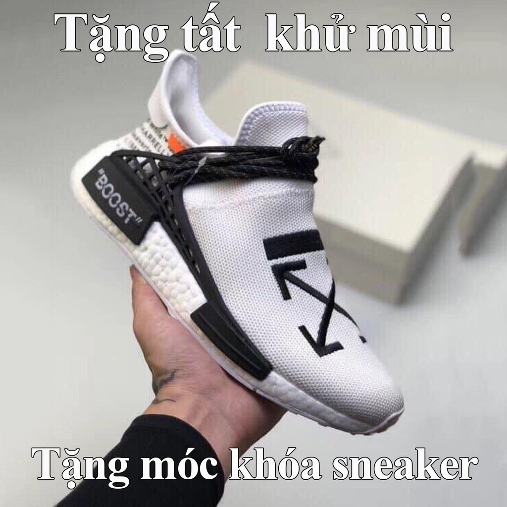 giày human v2 off white đen trắng