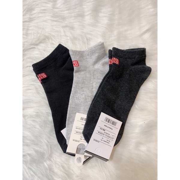 Tất Nam cổ ngắn uniqlo vớ VNXK 95% cotton bamboo 5%  spandex chống hôi chân
