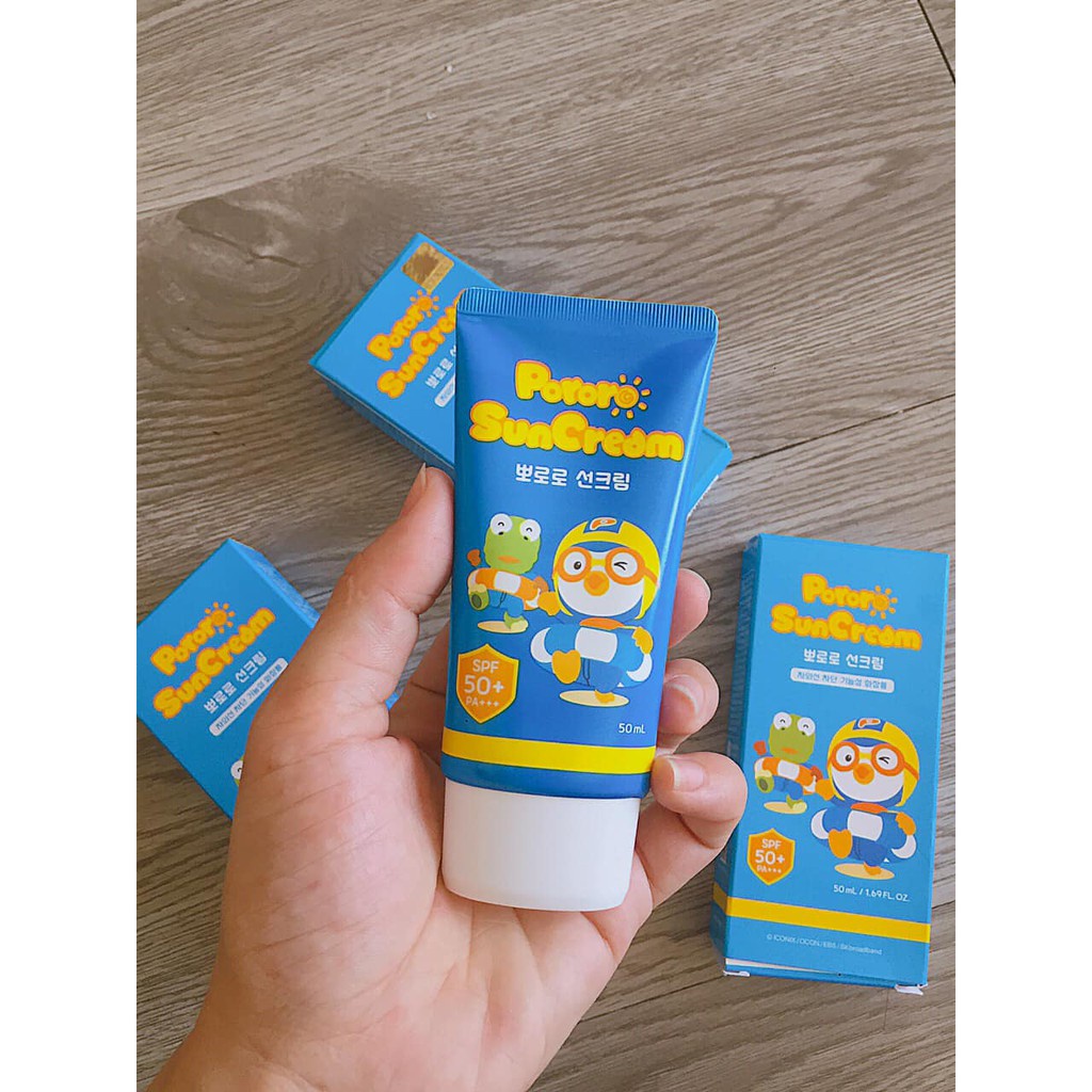 Kem chống nắng trẻ em Hàn Quốc Pororo Suncream SPF 50+ PA+++ 50ml