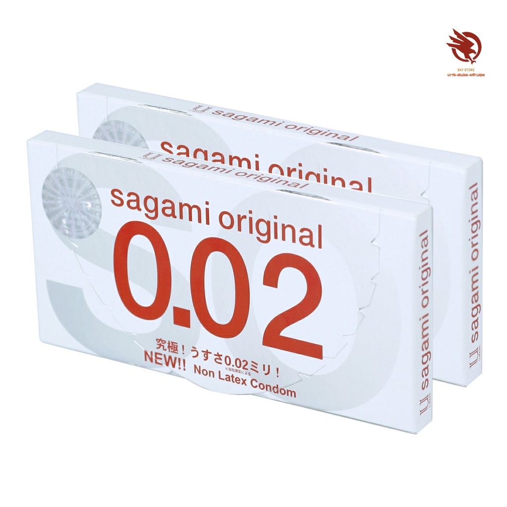 [ CHÍNH HÃNG ] - Bao Cao Su Sagami Original 002 cao cấp, siêu siêu mỏng chỉ 0.02, tạo cảm giác chân thật - Hộp 2c
