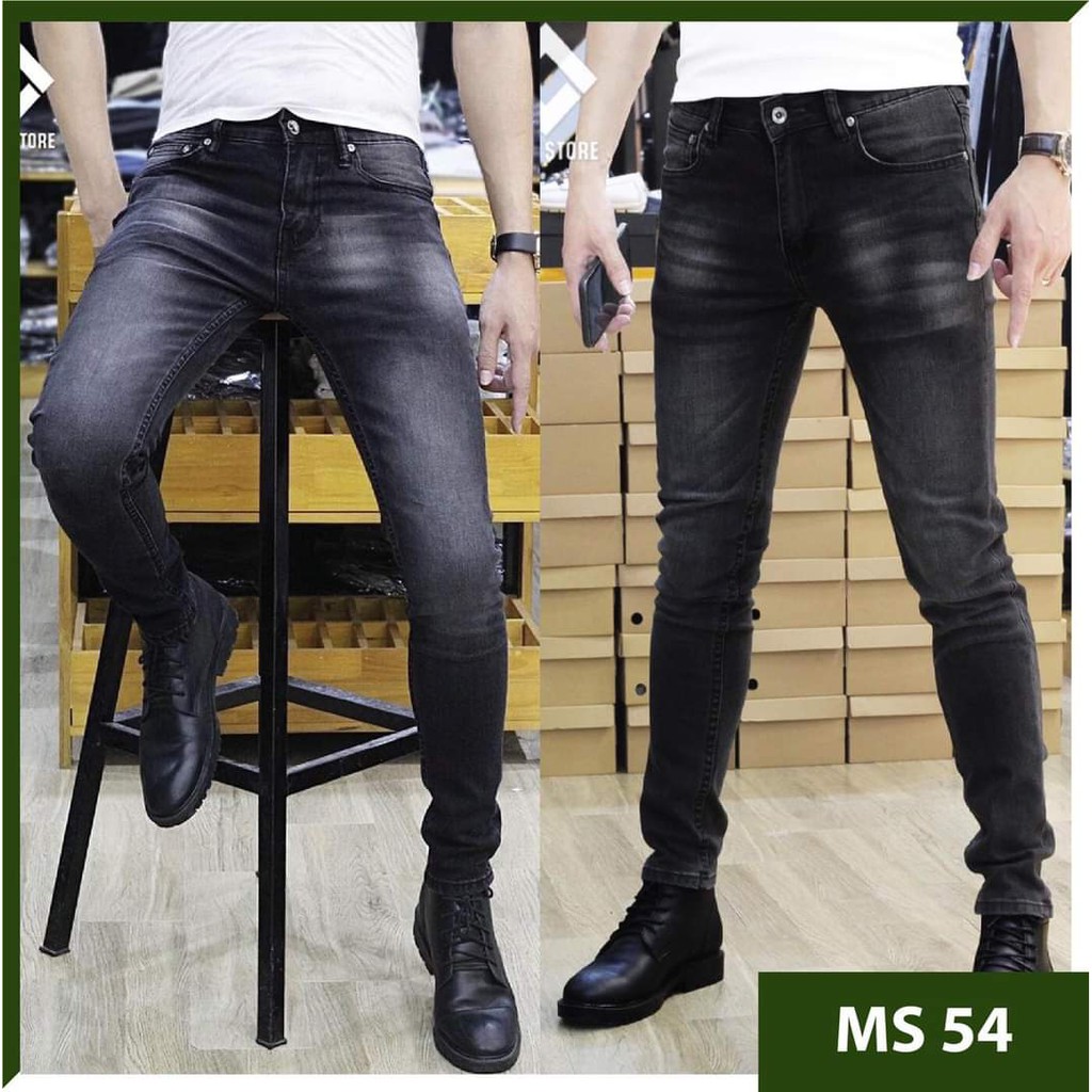 Quần jean nam tenji ad54tj quần bò nam đen trơn wash cao cấp trẻ trung phong cách tenji store 8