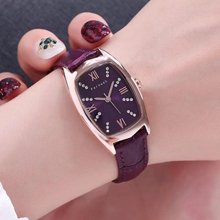 Đồng hồ nữ FERNWEH dây da thiết kế mặt vuông luxury