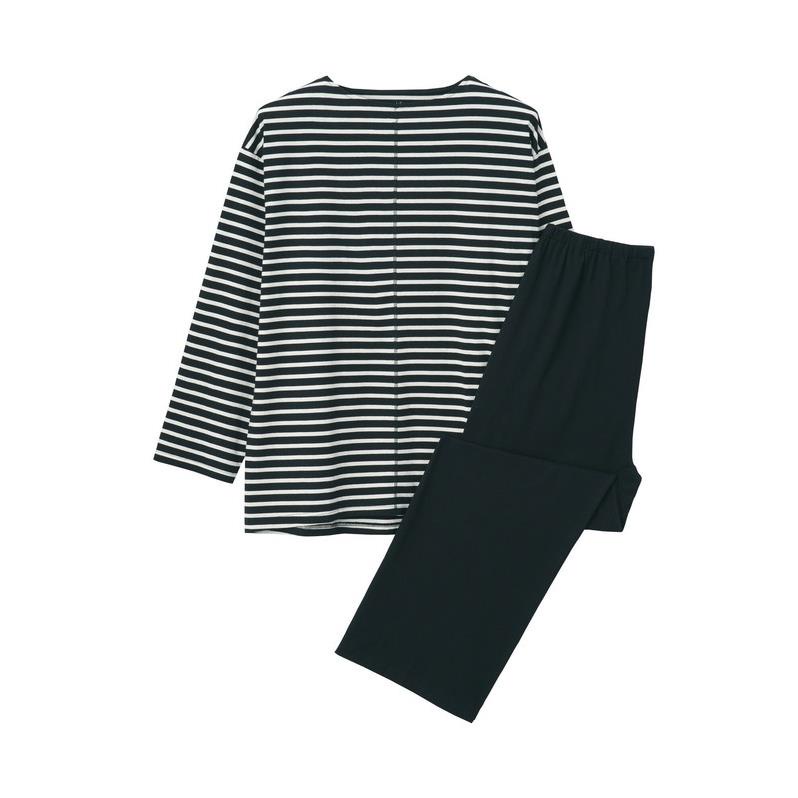 Muji Bộ Pyjama Nam Không Đường May Sườn Vải Jersey 🌟